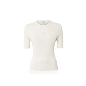 Fendi Fitted Ribbed White Top - NWT